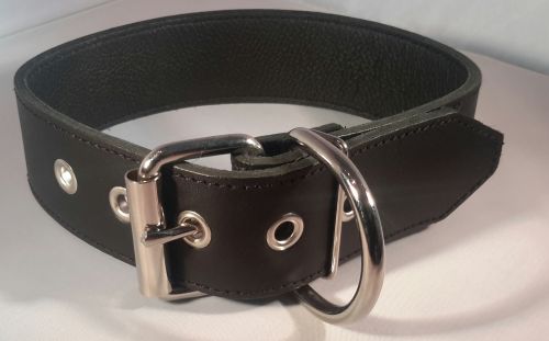 Plain Leather Collar 1.5"/38mm Wide